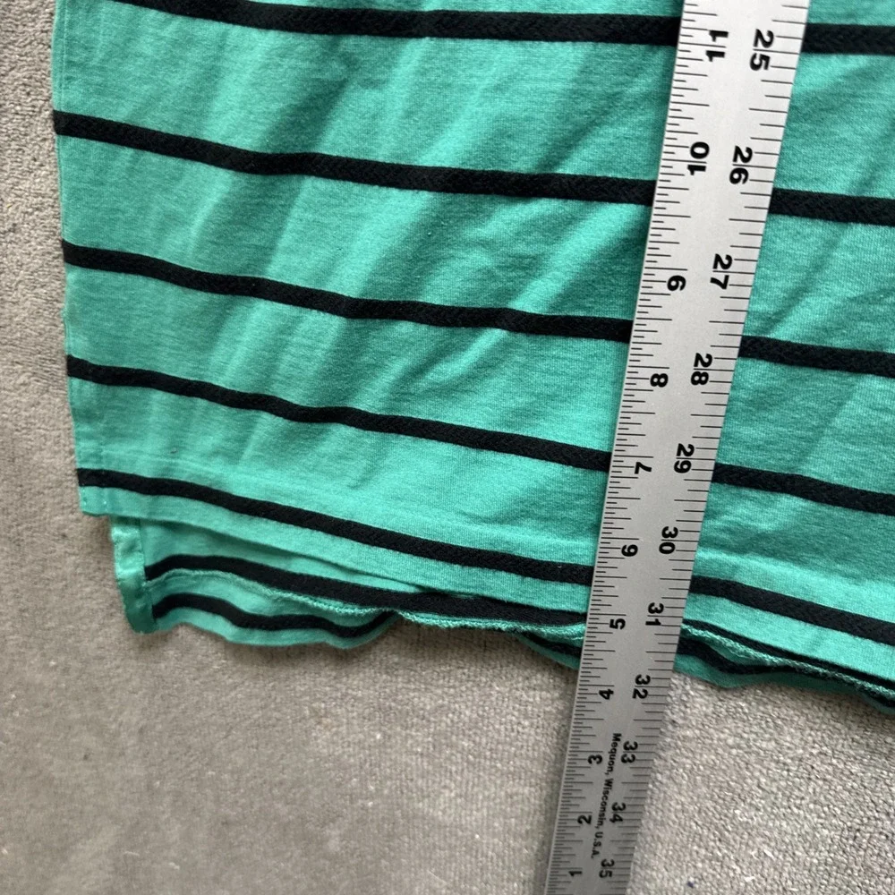 Polo Golf Ralph‎ Lauren Shirt Mens XXL Green Stripe Silk Blend Preppy Turquoise